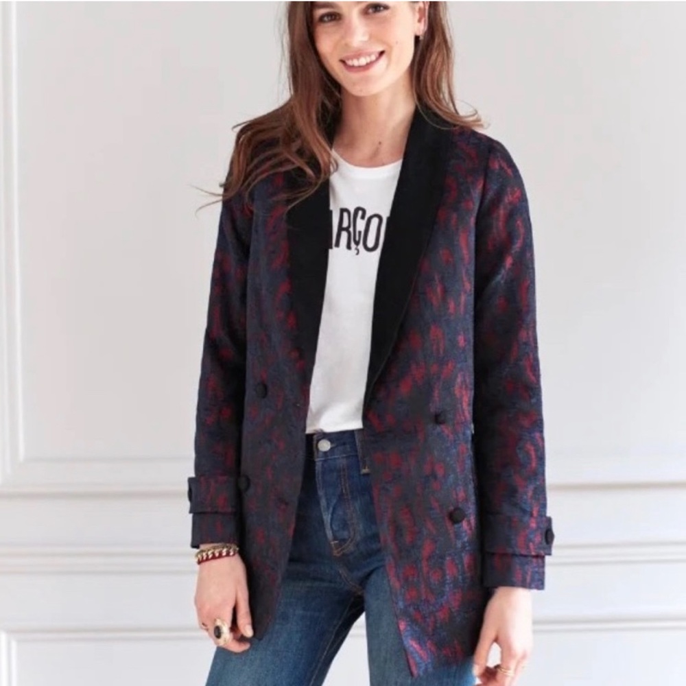 Sézane Brocade Regal Hopper Jacket